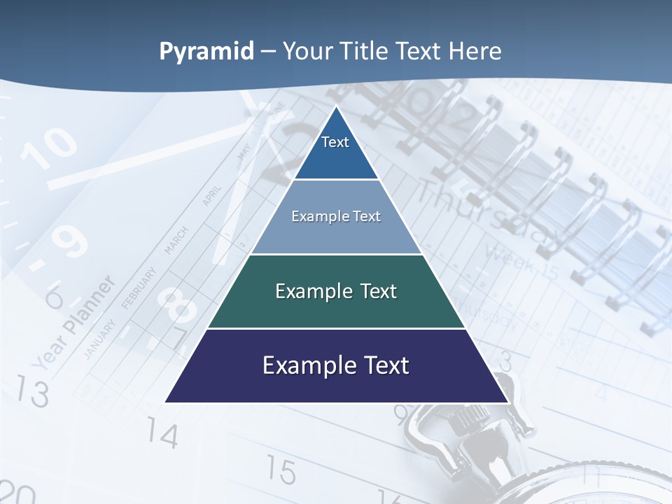 A Clock Sitting On Top Of A Piece Of Paper PowerPoint Template