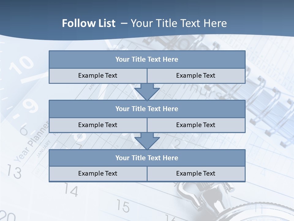 A Clock Sitting On Top Of A Piece Of Paper PowerPoint Template