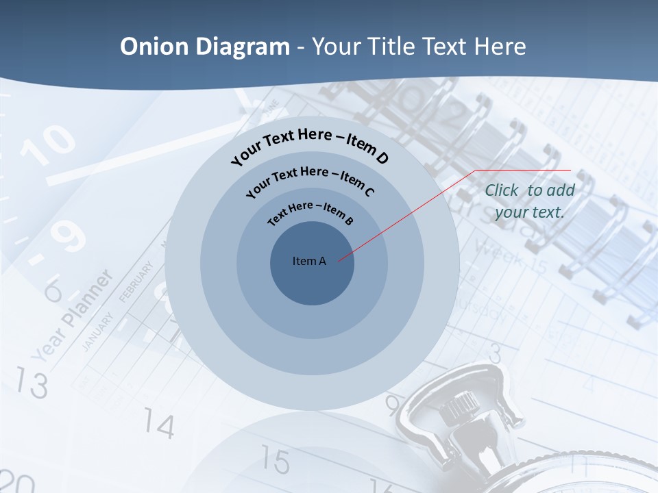 A Clock Sitting On Top Of A Piece Of Paper PowerPoint Template