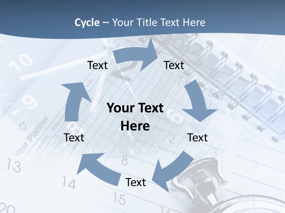 A Clock Sitting On Top Of A Piece Of Paper PowerPoint Template