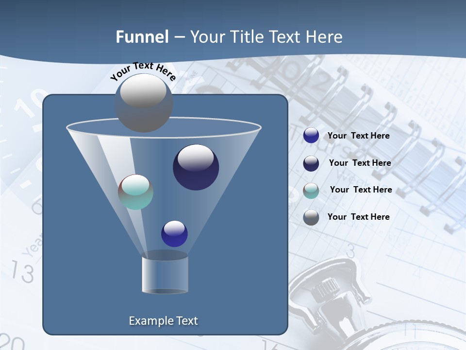 A Clock Sitting On Top Of A Piece Of Paper PowerPoint Template