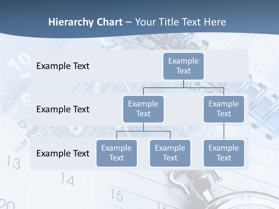 A Clock Sitting On Top Of A Piece Of Paper PowerPoint Template