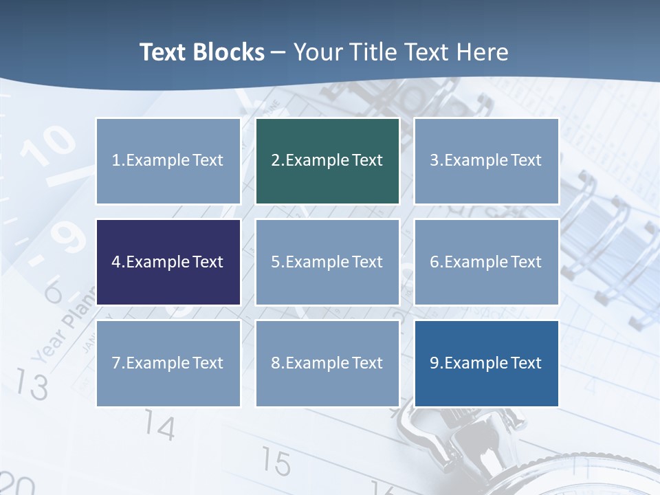A Clock Sitting On Top Of A Piece Of Paper PowerPoint Template