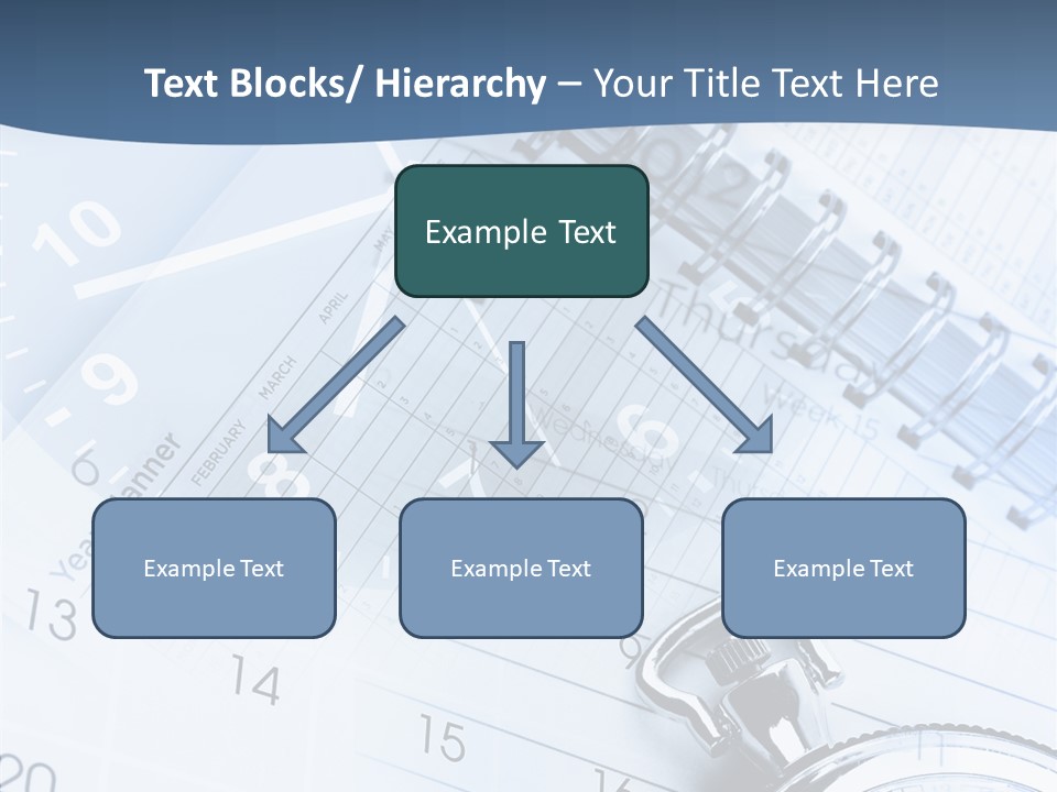 A Clock Sitting On Top Of A Piece Of Paper PowerPoint Template