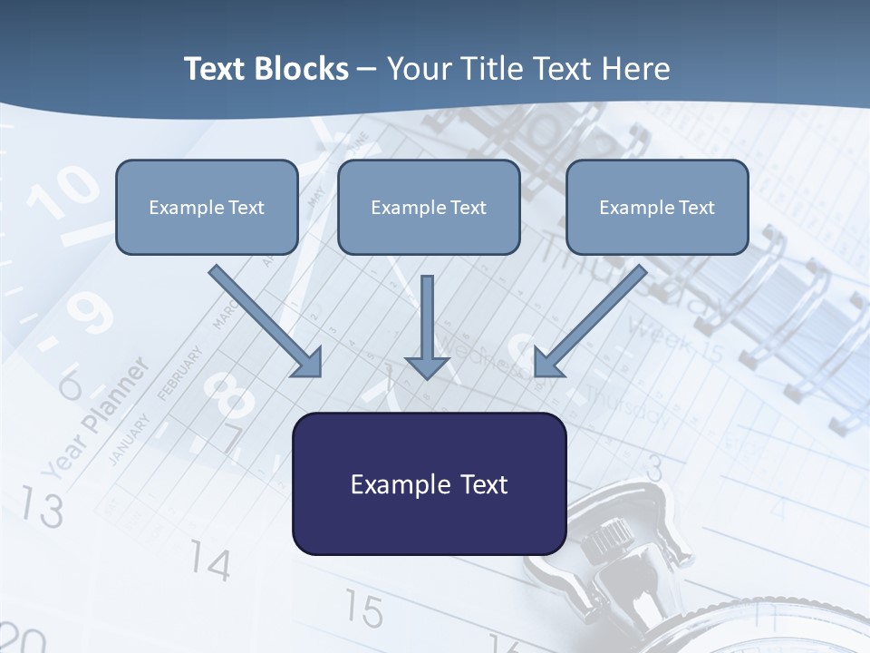 A Clock Sitting On Top Of A Piece Of Paper PowerPoint Template