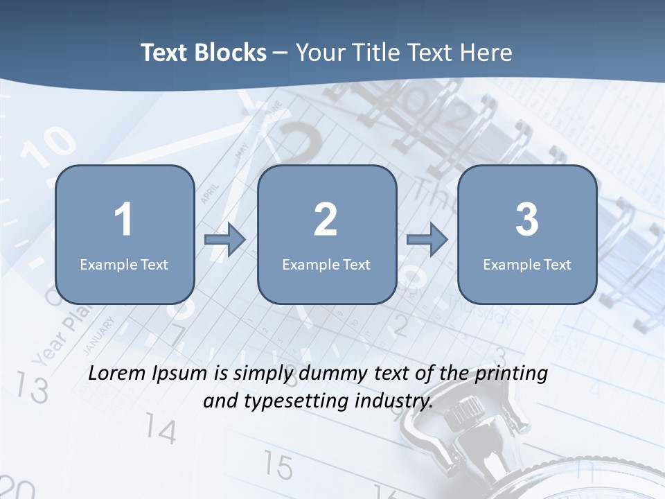A Clock Sitting On Top Of A Piece Of Paper PowerPoint Template
