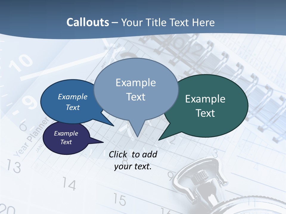 A Clock Sitting On Top Of A Piece Of Paper PowerPoint Template