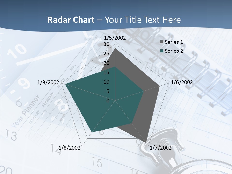A Clock Sitting On Top Of A Piece Of Paper PowerPoint Template