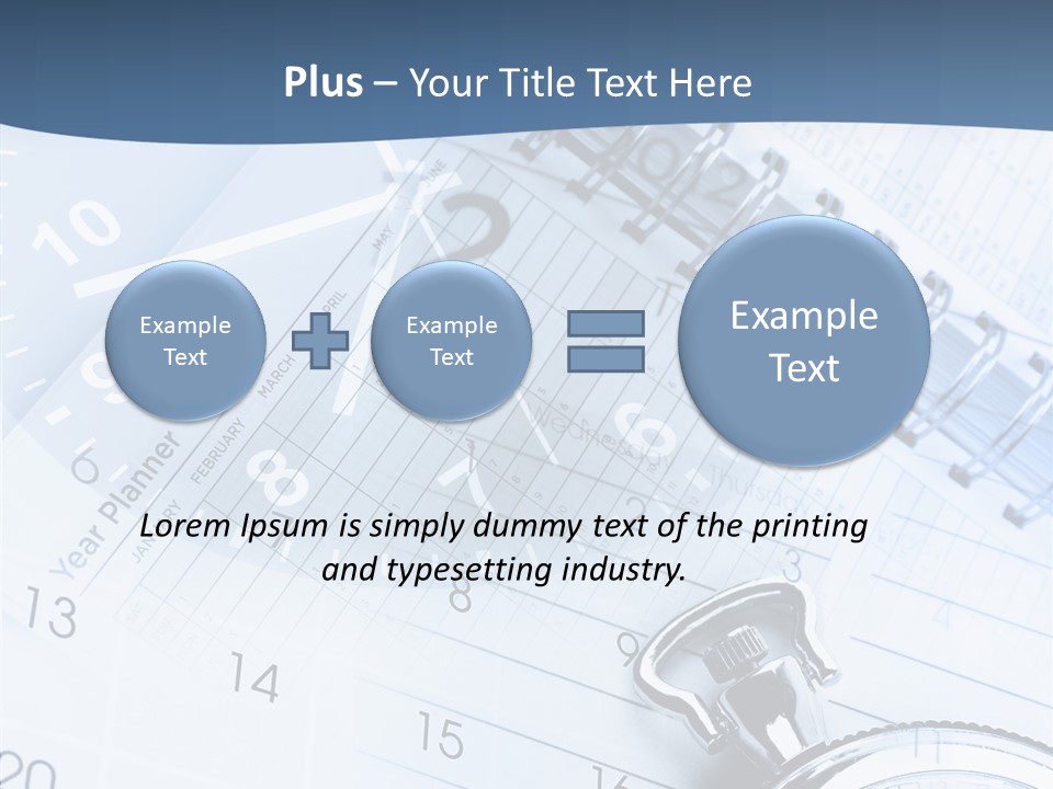 A Clock Sitting On Top Of A Piece Of Paper PowerPoint Template
