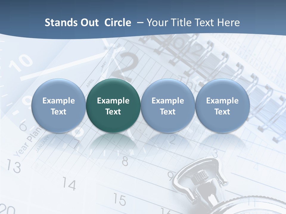 A Clock Sitting On Top Of A Piece Of Paper PowerPoint Template