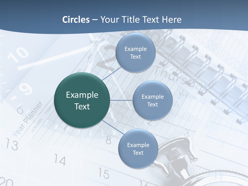 A Clock Sitting On Top Of A Piece Of Paper PowerPoint Template