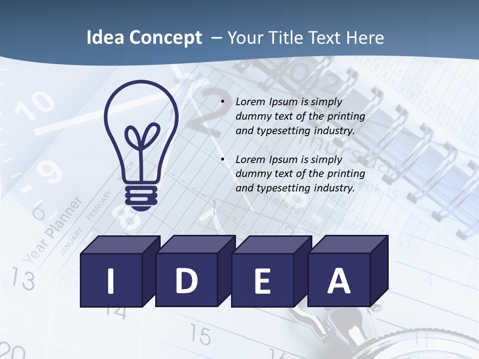 A Clock Sitting On Top Of A Piece Of Paper PowerPoint Template