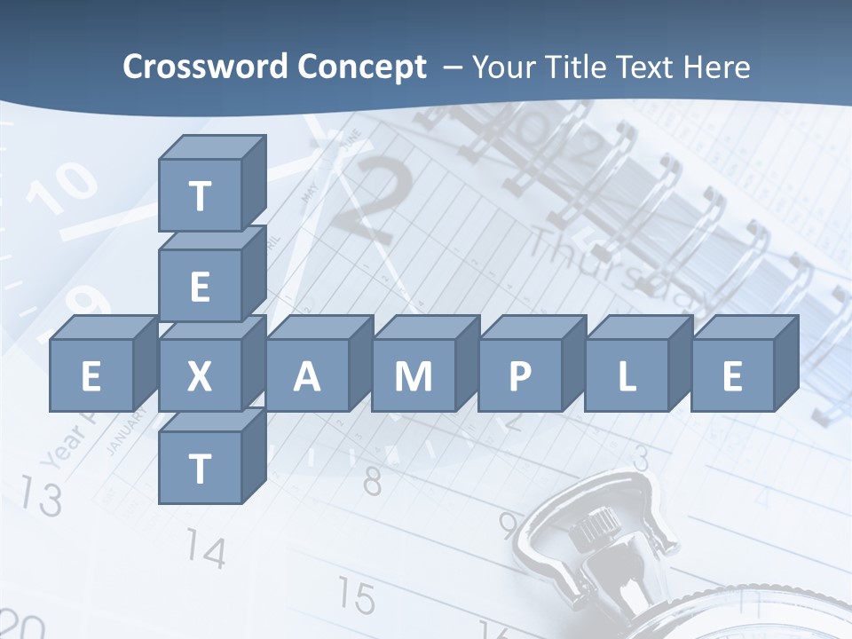 A Clock Sitting On Top Of A Piece Of Paper PowerPoint Template