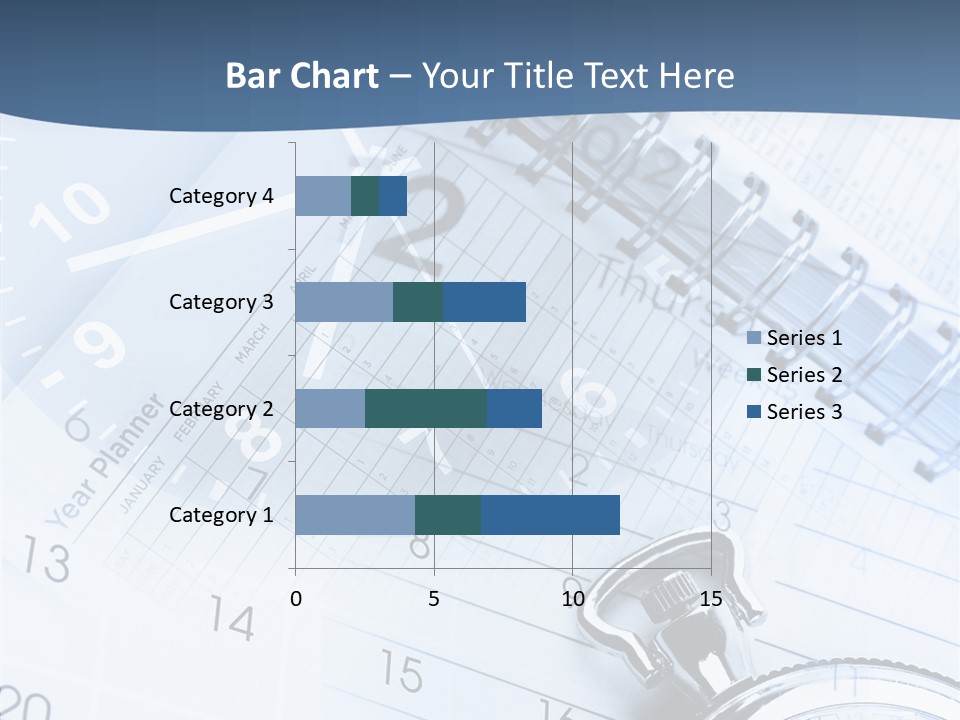 A Clock Sitting On Top Of A Piece Of Paper PowerPoint Template