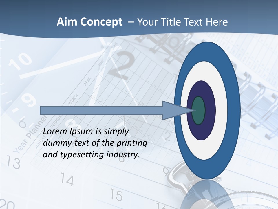 A Clock Sitting On Top Of A Piece Of Paper PowerPoint Template