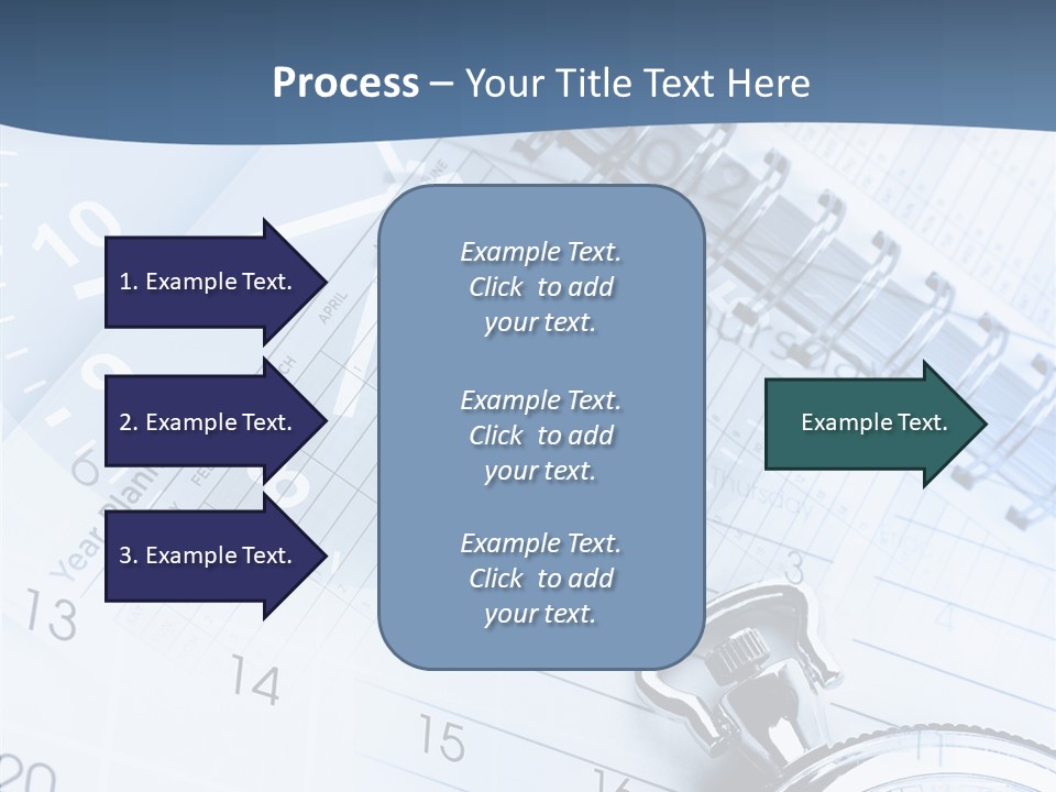 A Clock Sitting On Top Of A Piece Of Paper PowerPoint Template