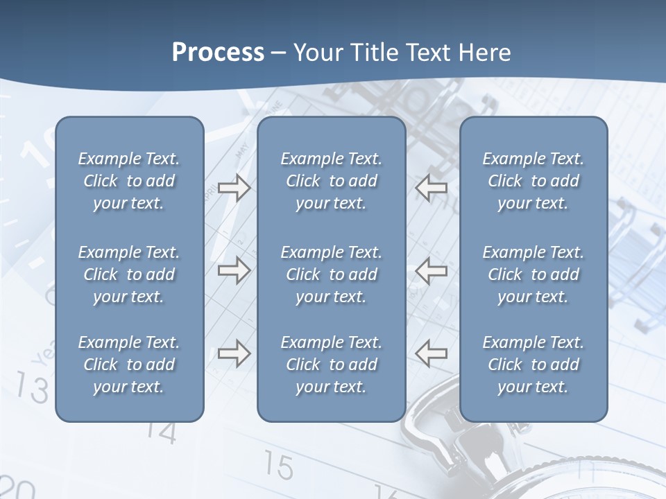 A Clock Sitting On Top Of A Piece Of Paper PowerPoint Template