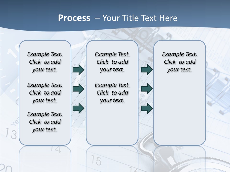 A Clock Sitting On Top Of A Piece Of Paper PowerPoint Template