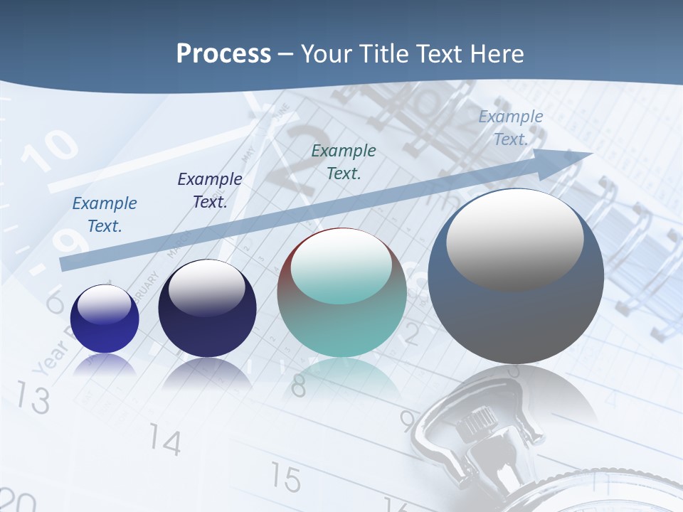 A Clock Sitting On Top Of A Piece Of Paper PowerPoint Template