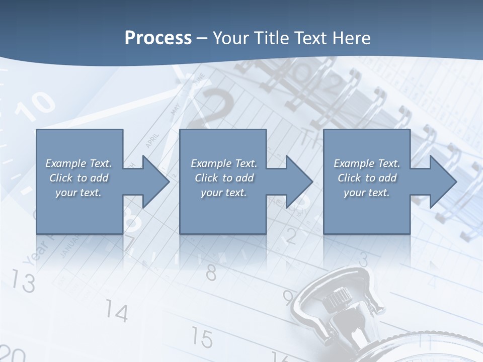A Clock Sitting On Top Of A Piece Of Paper PowerPoint Template