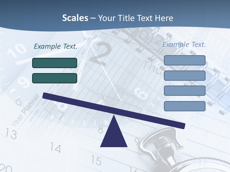 A Clock Sitting On Top Of A Piece Of Paper PowerPoint Template