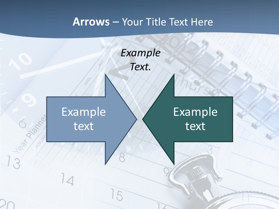 A Clock Sitting On Top Of A Piece Of Paper PowerPoint Template