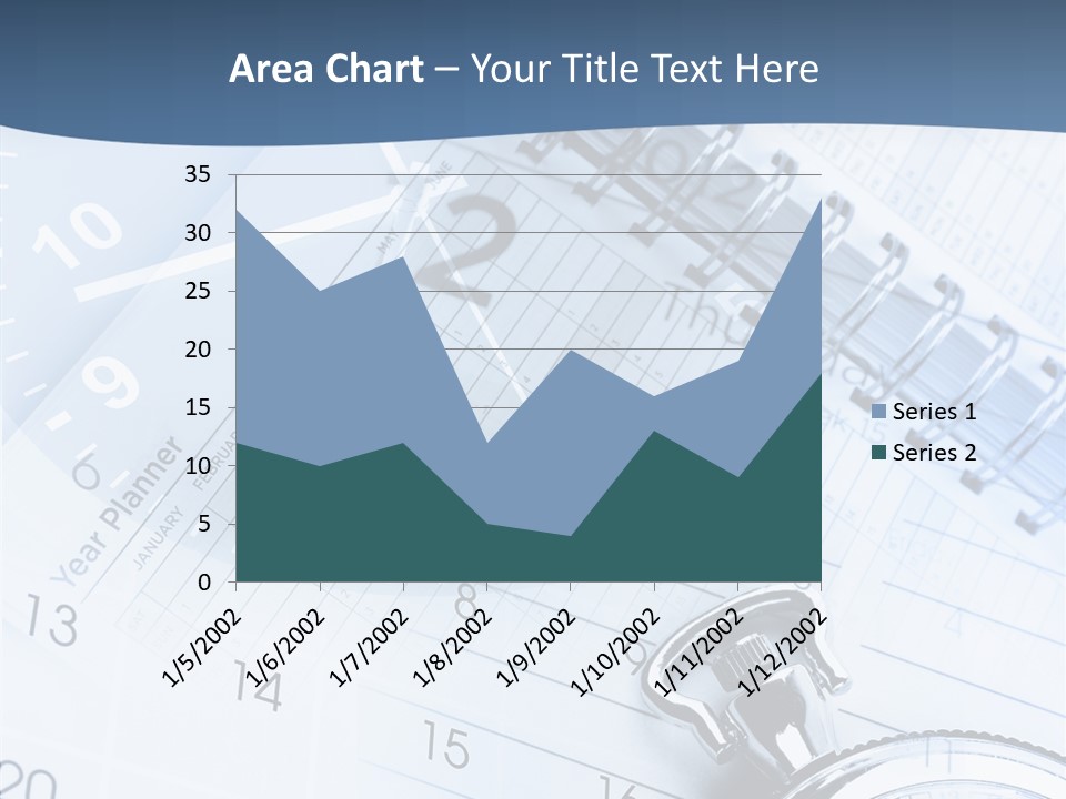 A Clock Sitting On Top Of A Piece Of Paper PowerPoint Template