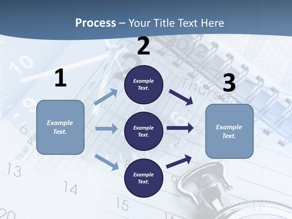 A Clock Sitting On Top Of A Piece Of Paper PowerPoint Template