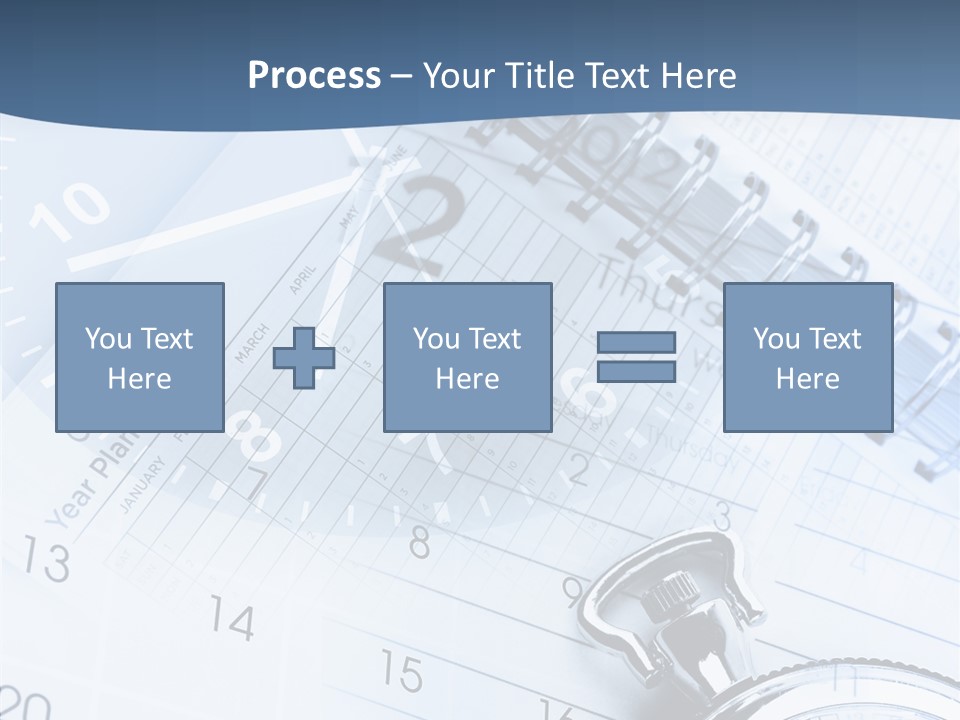 A Clock Sitting On Top Of A Piece Of Paper PowerPoint Template