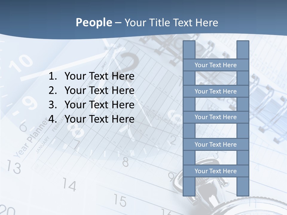 A Clock Sitting On Top Of A Piece Of Paper PowerPoint Template