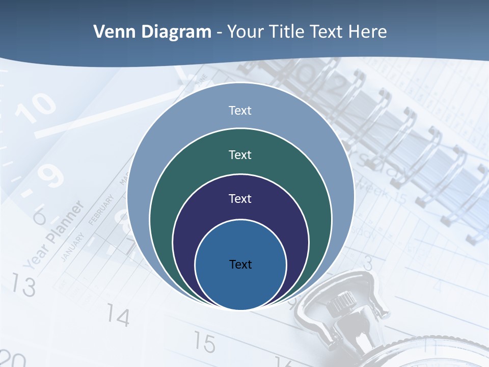 A Clock Sitting On Top Of A Piece Of Paper PowerPoint Template