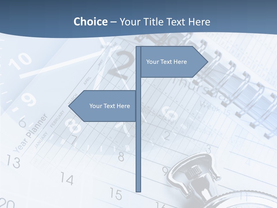 A Clock Sitting On Top Of A Piece Of Paper PowerPoint Template