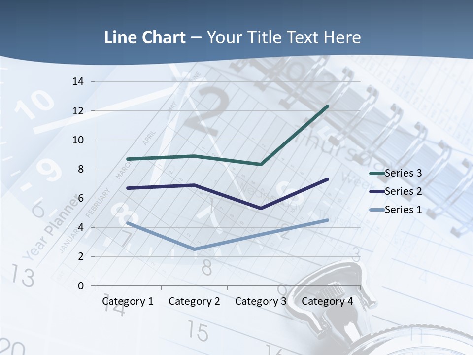 A Clock Sitting On Top Of A Piece Of Paper PowerPoint Template