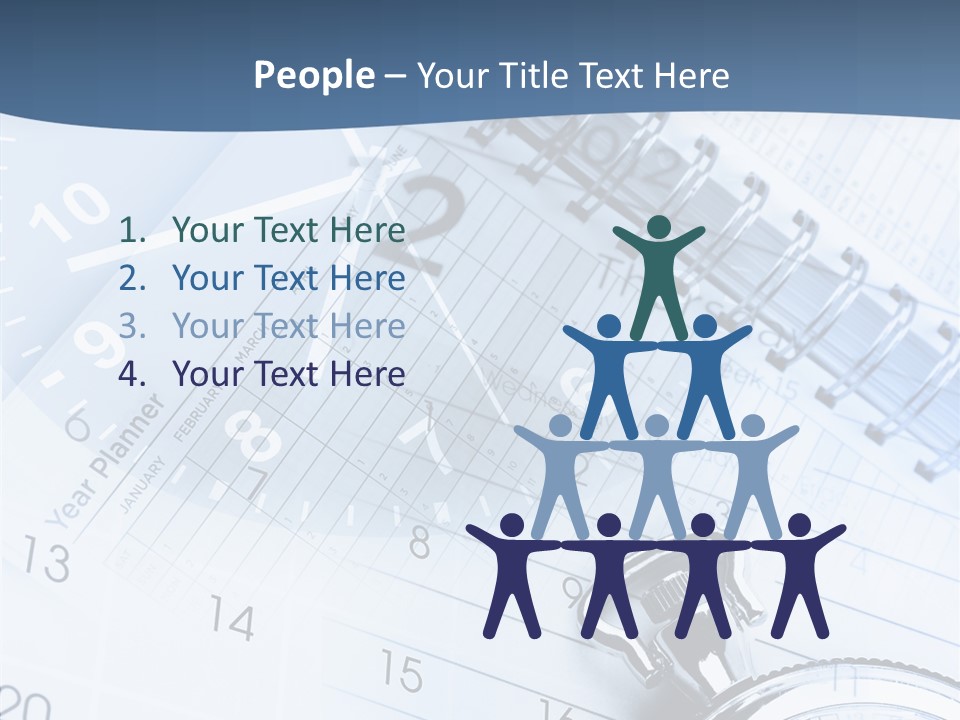 A Clock Sitting On Top Of A Piece Of Paper PowerPoint Template