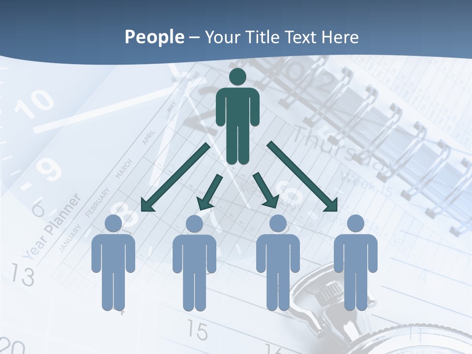 A Clock Sitting On Top Of A Piece Of Paper PowerPoint Template