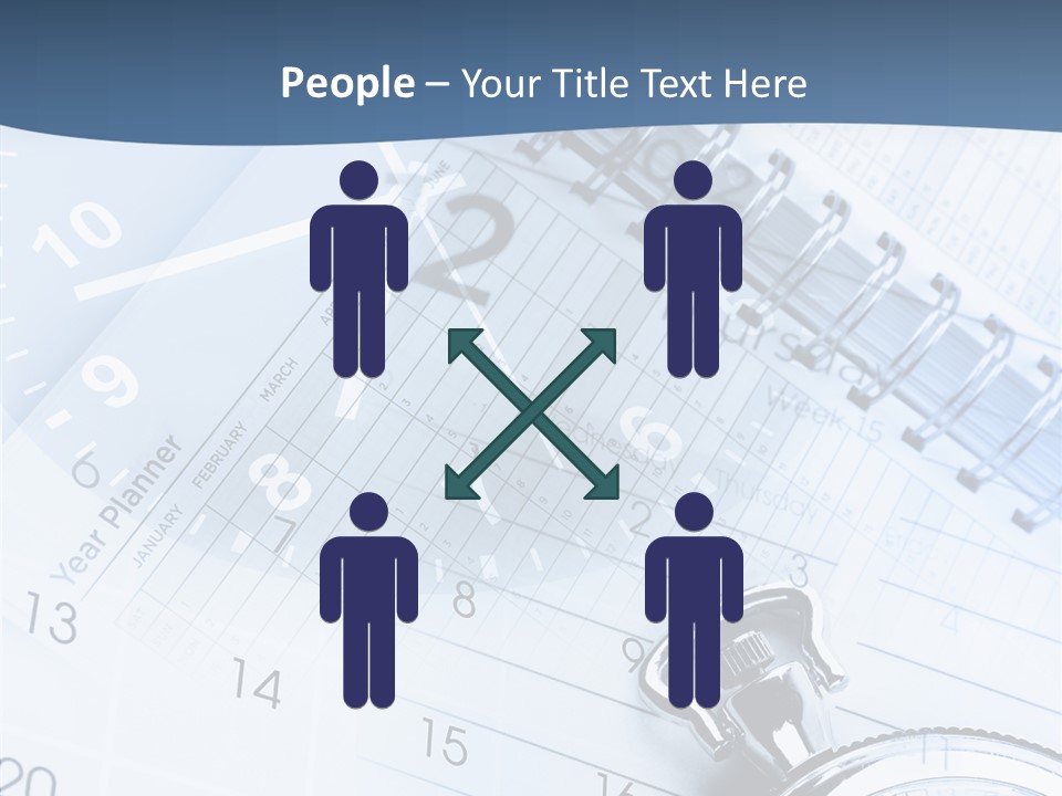 A Clock Sitting On Top Of A Piece Of Paper PowerPoint Template