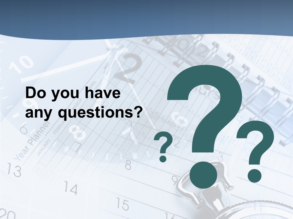 A Clock Sitting On Top Of A Piece Of Paper PowerPoint Template