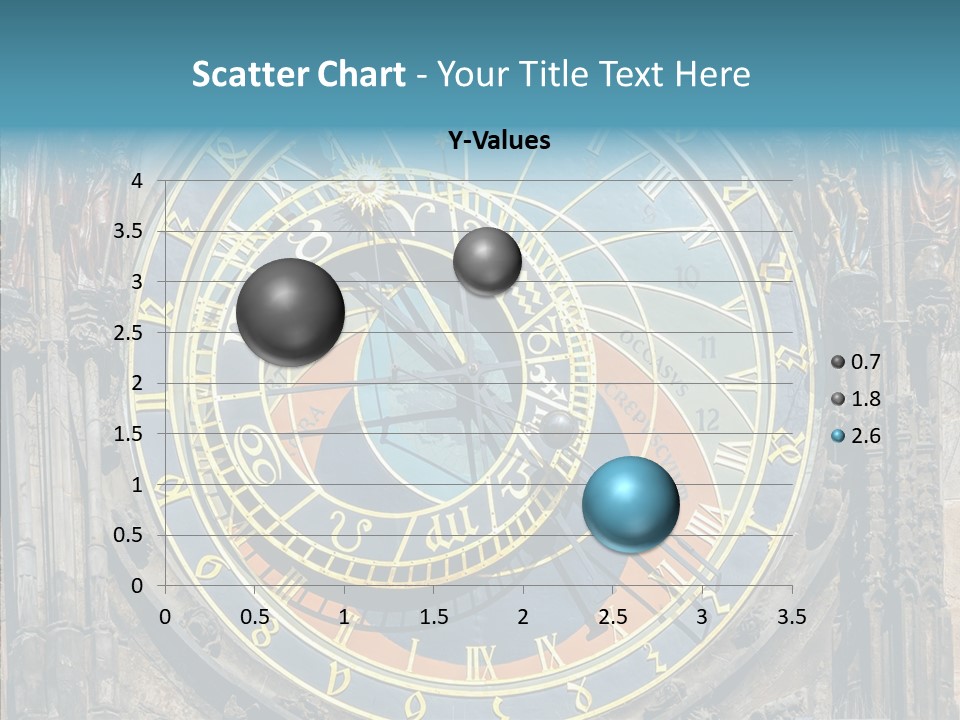 A Large Clock On The Side Of A Building PowerPoint Template