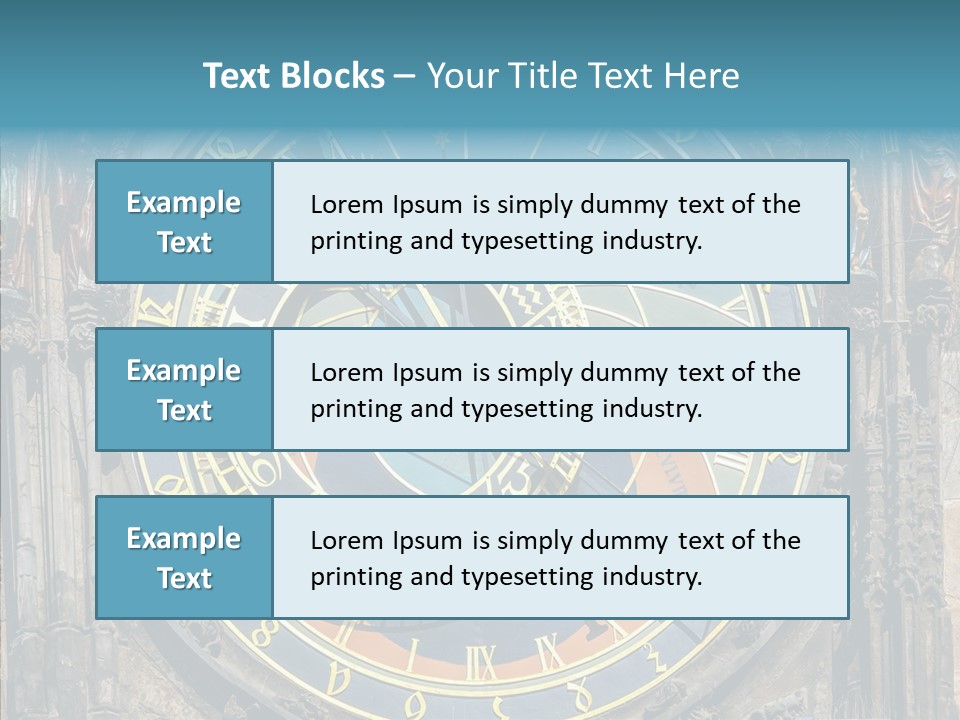 A Large Clock On The Side Of A Building PowerPoint Template