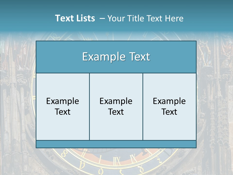 A Large Clock On The Side Of A Building PowerPoint Template