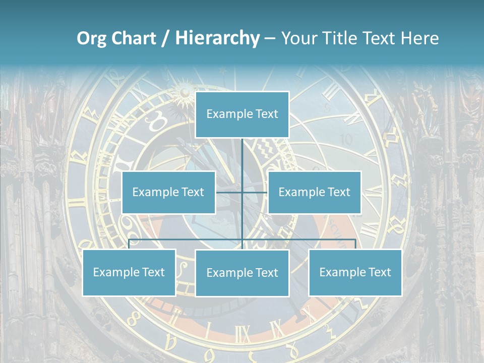 A Large Clock On The Side Of A Building PowerPoint Template
