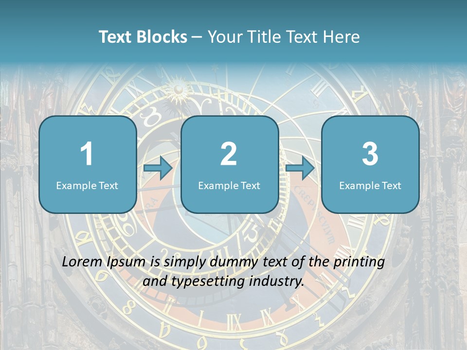 A Large Clock On The Side Of A Building PowerPoint Template
