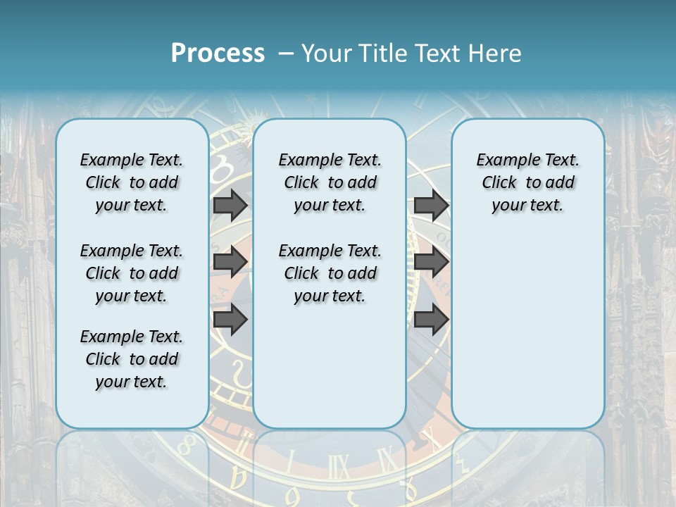 A Large Clock On The Side Of A Building PowerPoint Template