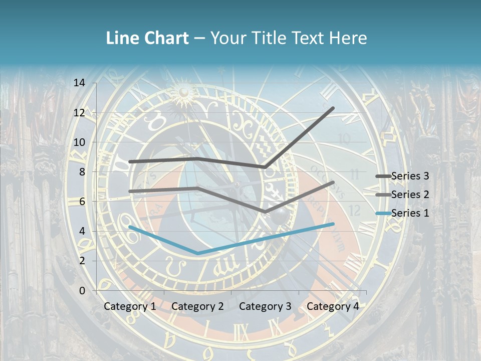 A Large Clock On The Side Of A Building PowerPoint Template