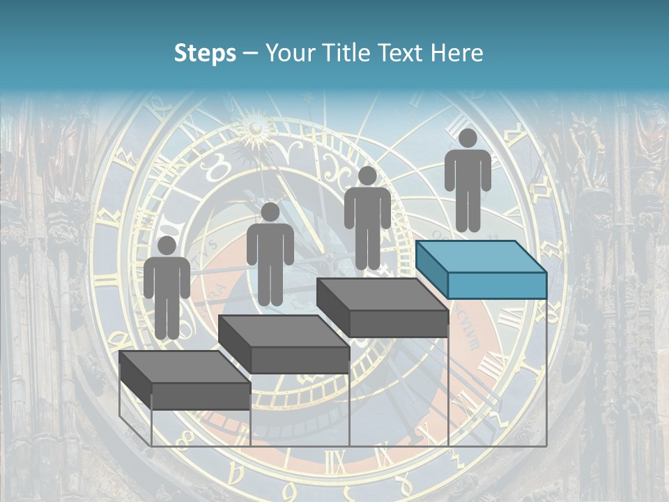 A Large Clock On The Side Of A Building PowerPoint Template