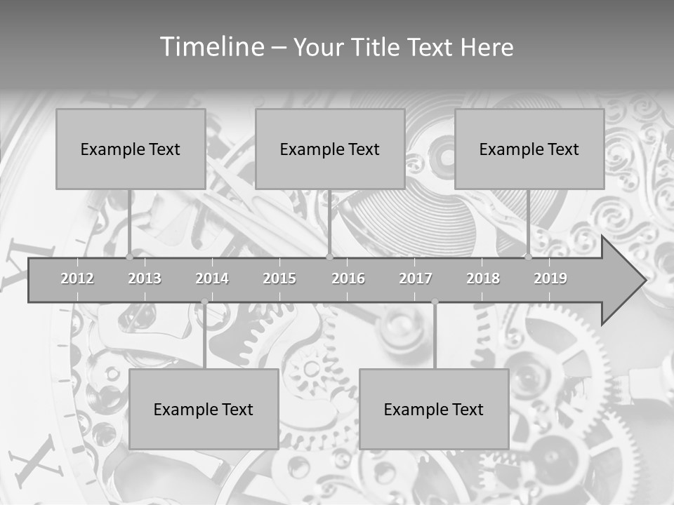 A Close Up Of A Watch Face With The Words Name Of Presentation On It PowerPoint Template