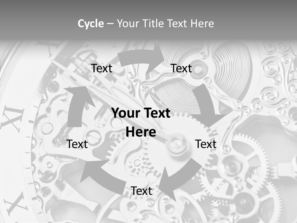 A Close Up Of A Watch Face With The Words Name Of Presentation On It PowerPoint Template