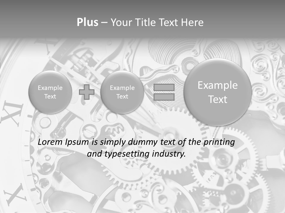 A Close Up Of A Watch Face With The Words Name Of Presentation On It PowerPoint Template