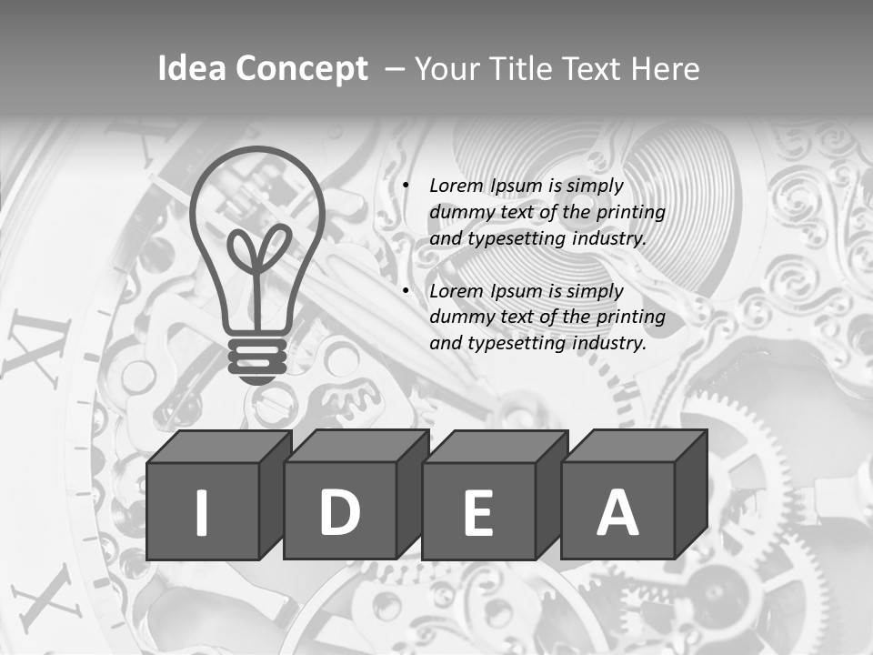 A Close Up Of A Watch Face With The Words Name Of Presentation On It PowerPoint Template