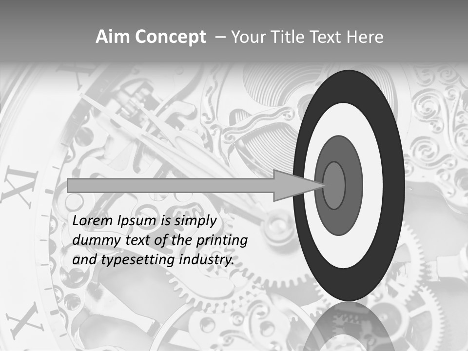 A Close Up Of A Watch Face With The Words Name Of Presentation On It PowerPoint Template